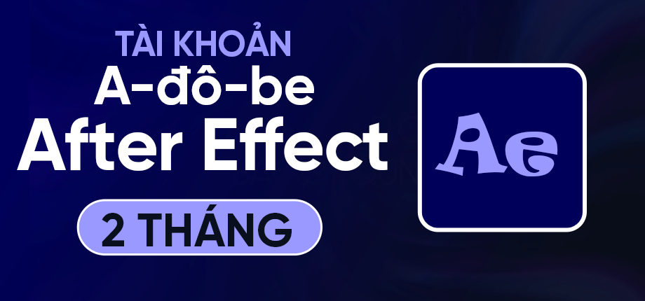 A-đô-be After Effect 2 tháng - Tài khoản